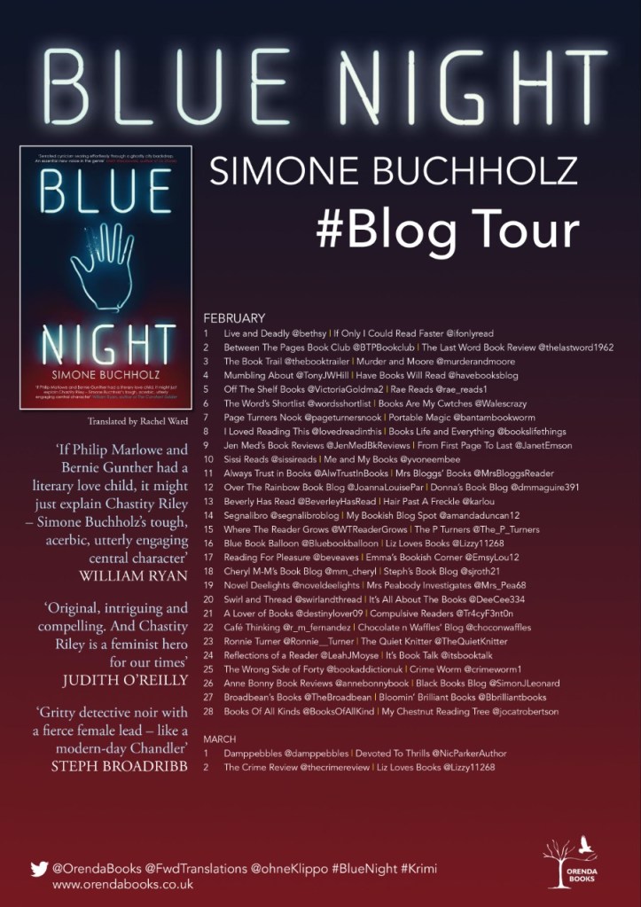 BLUE NIGHT Blog Tour Poster