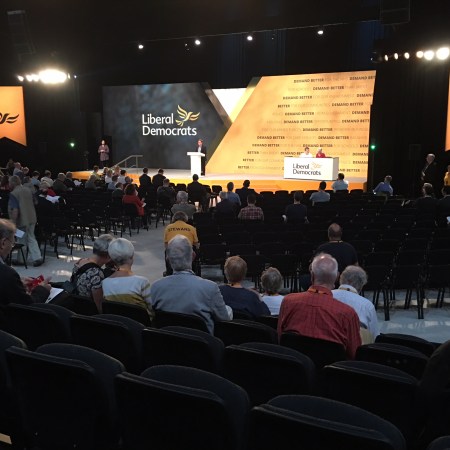 Inside the hall, Liberal Democrats 2018