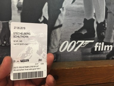 Ticket for Mount Schilthorn