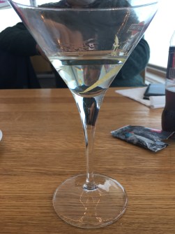 A martini in the Piz Gloria restaurant
