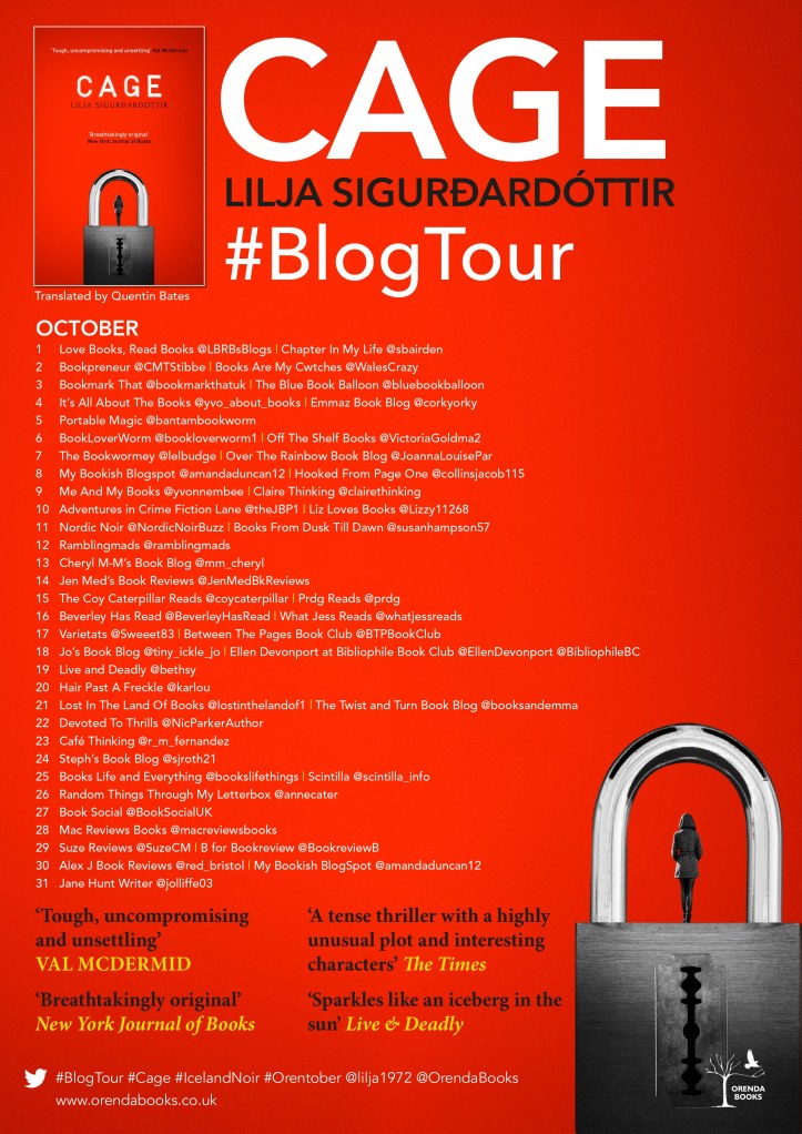 Cage Blog Tour banner