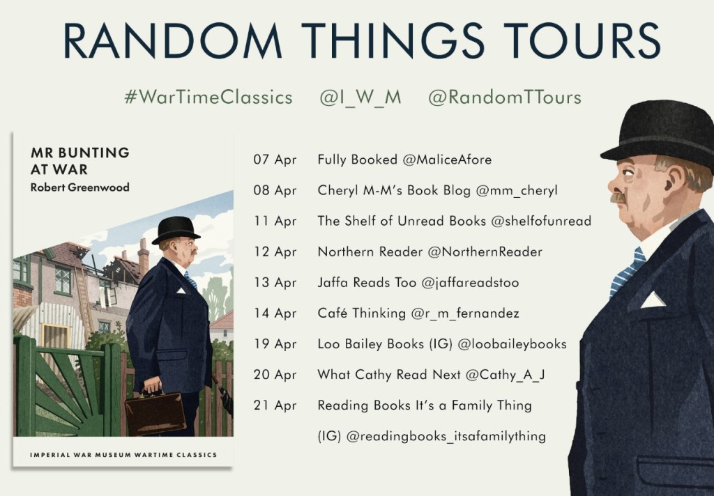 Mr Bunting at War blog tour poster