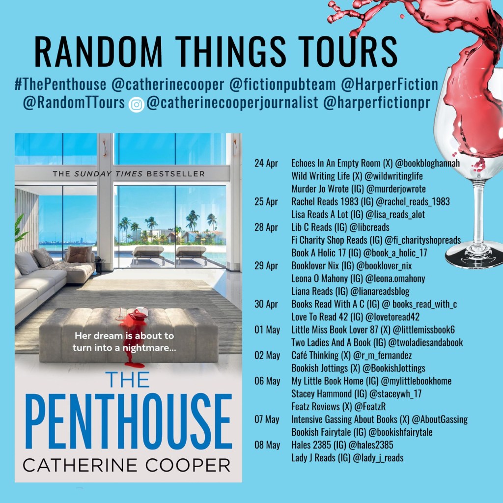 Blog tour poster for The Penthouse by Catherine Cooper