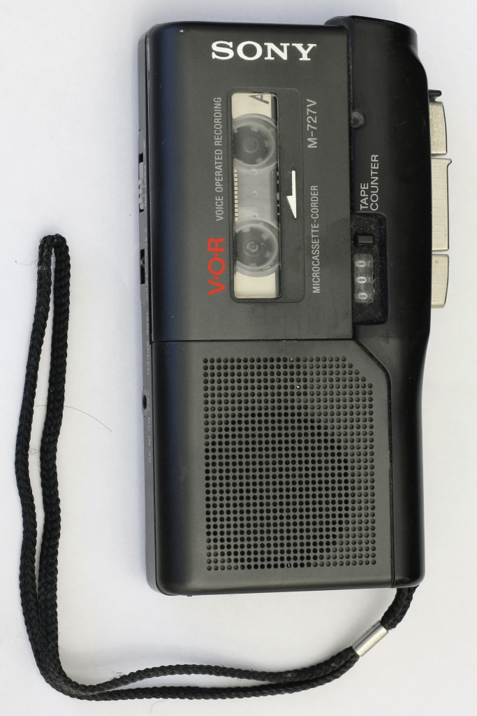 A picture of a dictaphone