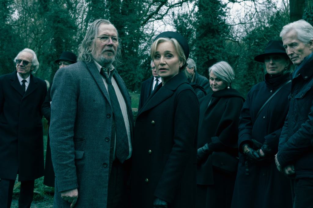 Gary Oldman and Kristin Scott Thomas in Slow Horses