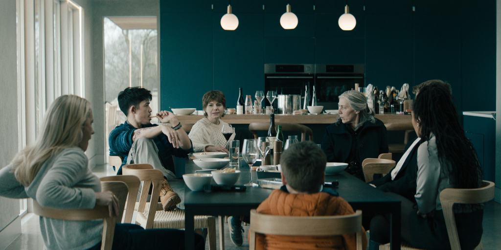 Flyte, Ho, Shirley, Reece, Catherine, River and Louisa at lunch